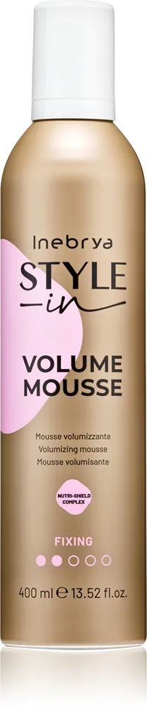 Inebrya Style-In Volume Mousse tuuheuttava muotovaahto hiuksiin 400 ml