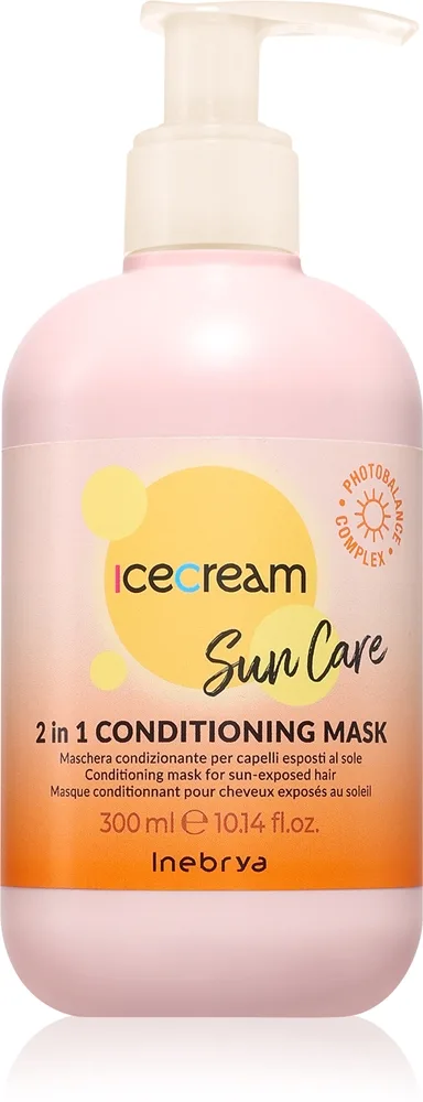 Inebrya Sun Care 2 in 1 Conditioning Mask Hårmask för sol-stressat hår 300 ml