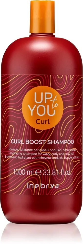 Inebrya Up To You Curl Boost Shampoo Fugtgivende shampoo Til bølget og krøllet hår 1000 ml