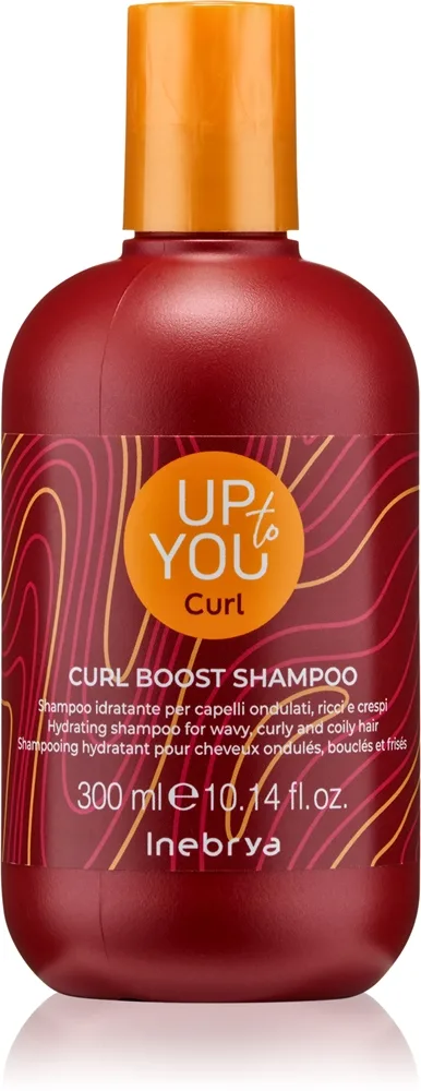Inebrya Up To You Curl Boost Shampoo kosteuttava shampoo aaltoileville ja kiharille hiuksille 300 ml