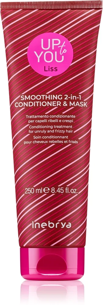 Inebrya Up To You Liss Smoothing 2-in-1 Mask & Conditioner silottava hoito hiuksiin 2in1 250 ml