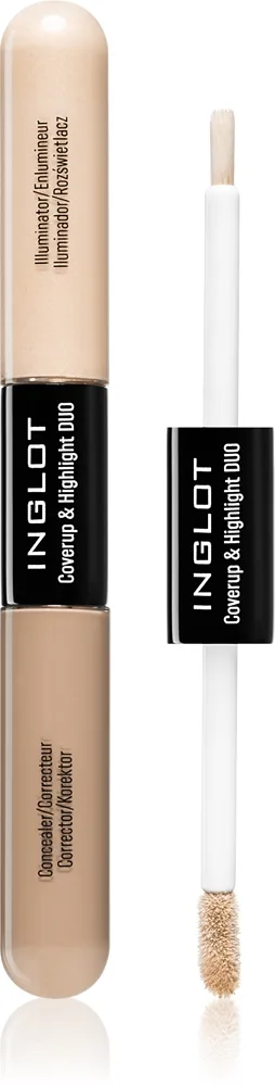 Inglot Coverup & Highlight Duo pitkäkestoinen peitevoide sisältää korostusvärin sävy 102 6.6 ml
