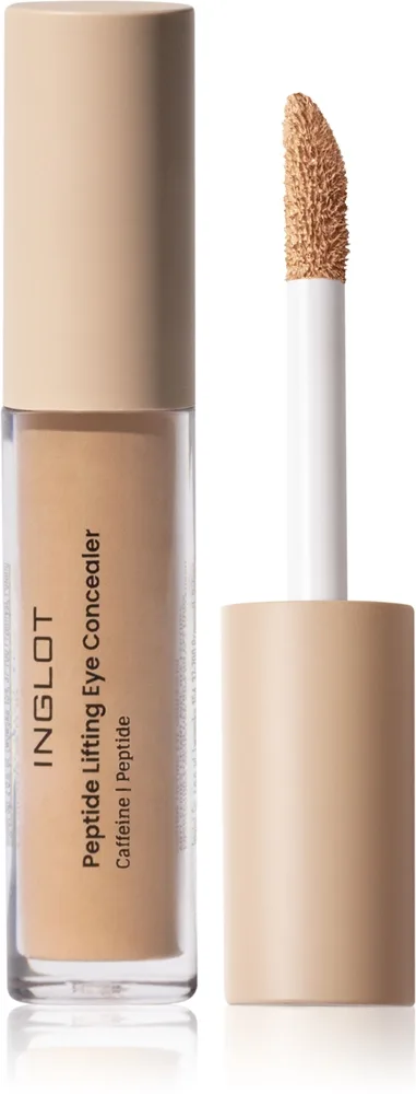 Inglot Peptide Lifting Eye Concealer nestemäinen peitevoide sävy 204 Medium Beige 4.6 ml