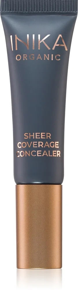 INIKA Organic Sheer Coverage Krämig kamoflagconcealer för att behandla ringar under ögonen Skugga Porcelain 10 ml