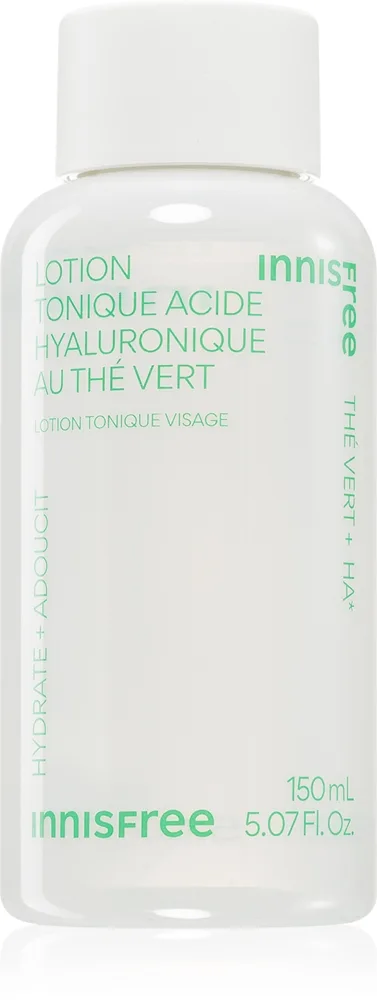 innisfree Green Tea Hyaluronic Toner Fugtgivende hud tonic til at styrke hudbarrieren 150 ml