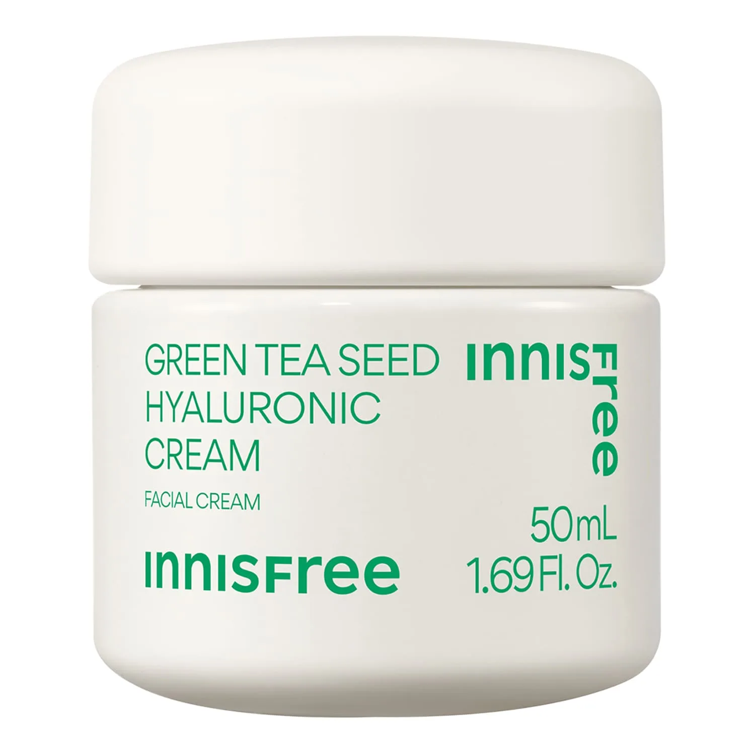 innisfree Green Tea Seed Hyaluronic Cream Fuktgivande ansiktskräm med lugnande egenskaper 50 ml