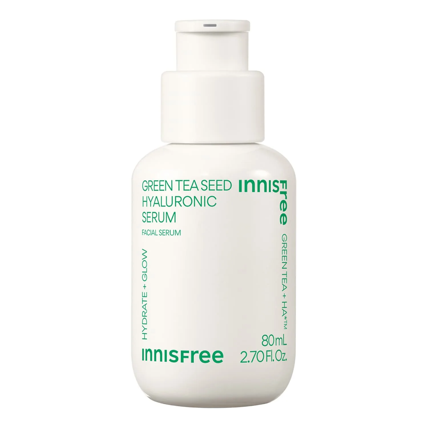 innisfree Green Tea Seed Hyaluronic Serum Lindrande ansiktsserum för lyster och återfuktning 80 ml