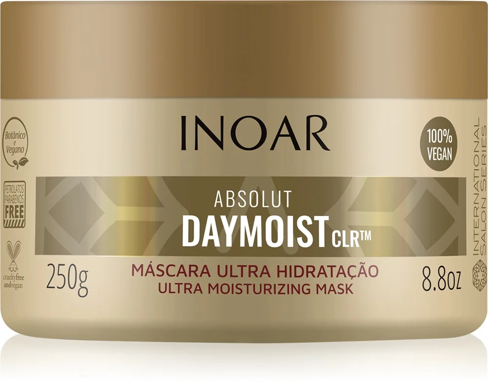 INOAR Absolut Daymoist CLR™ Intens fugtende maske Til tørt og farvet hår 250 g