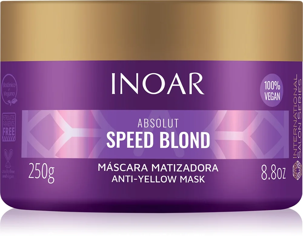 INOAR Absolut Speed Blond Nærende toningsmaske til lyst hår 250 g