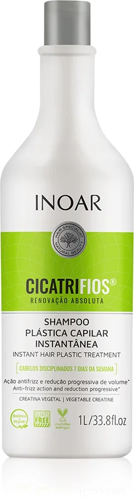 INOAR CicatriFios Genoprettende shampoo til tørt og skadet hår 1000 ml