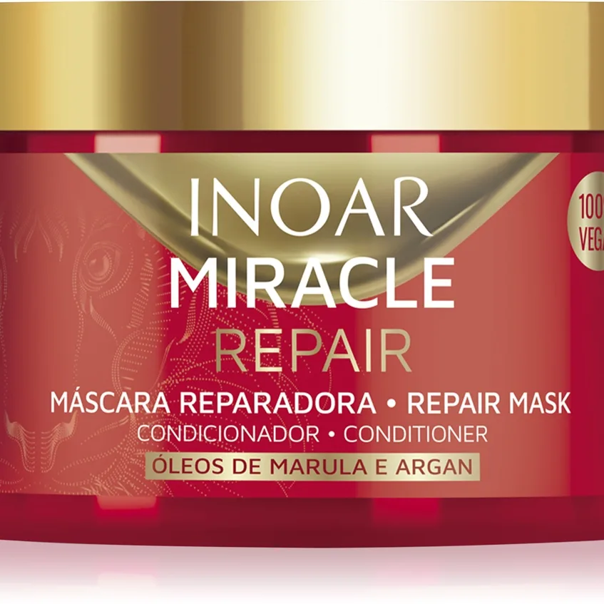 INOAR Miracle Repair Regenererande mask för torrt och skadat hår 250 g