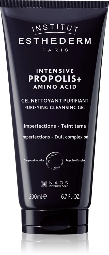Institut Esthederm Intensive Propolis+ Purifying Cleansing Gel hellävarainen puhdistusgeeli sisältää aminohappoja 200 ml