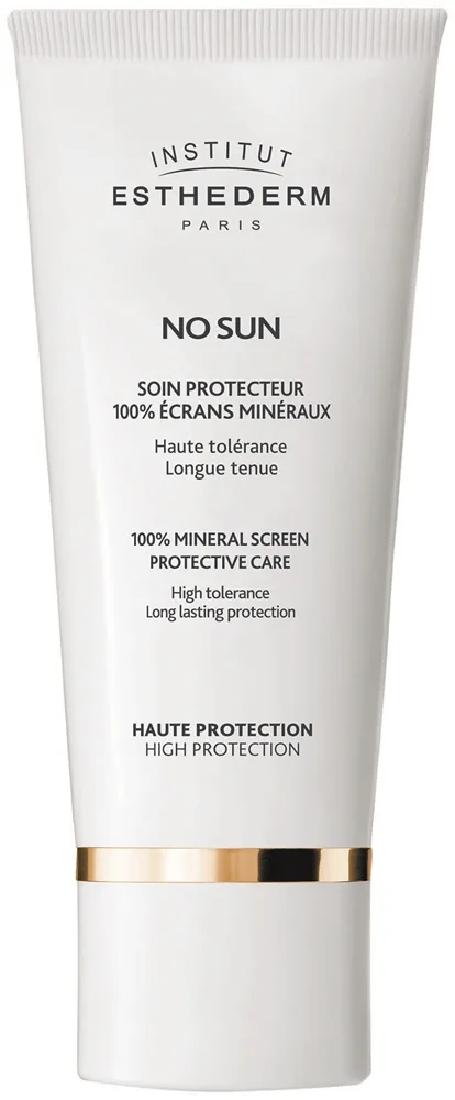 Institut Esthederm No Sun 100% Mineral Screen Protective Care 100 % mineraalisuojavoide kasvoille ja vartalolle korkea UV-suoja 50 ml