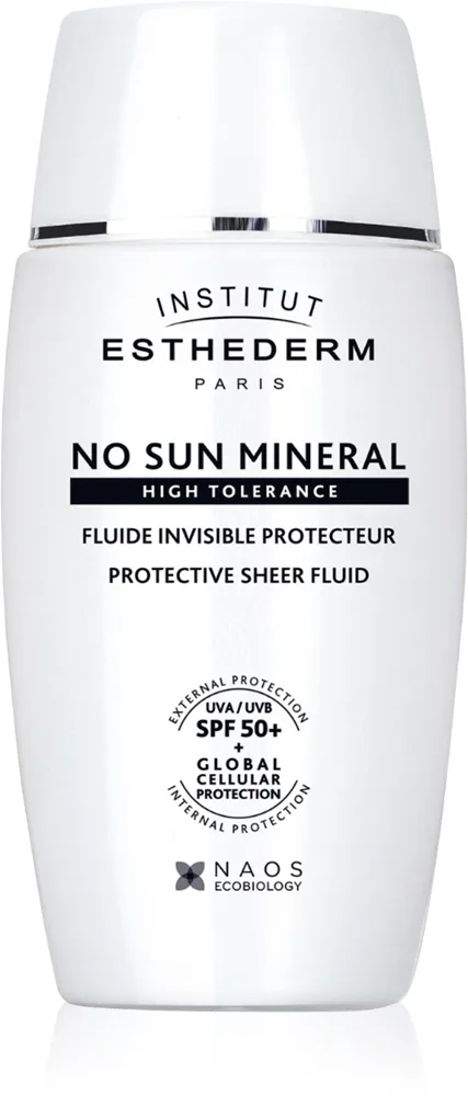 Institut Esthederm No Sun Mineral Fluid suojaava fluidi herkälle ja intolerantille iholle SPF 50+ 40 ml