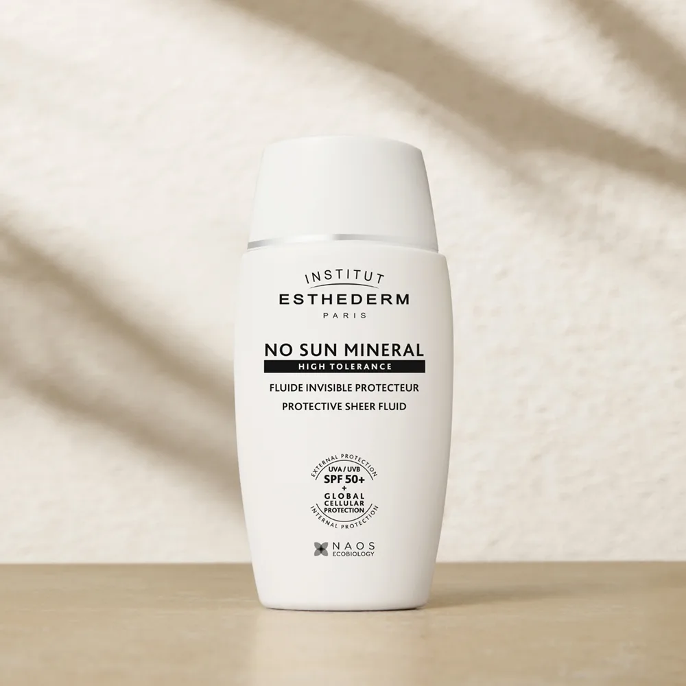 Institut Esthederm No Sun Mineral Fluid Skyddande vätska För känslig och intolerant hud SPF 50+ 40 ml