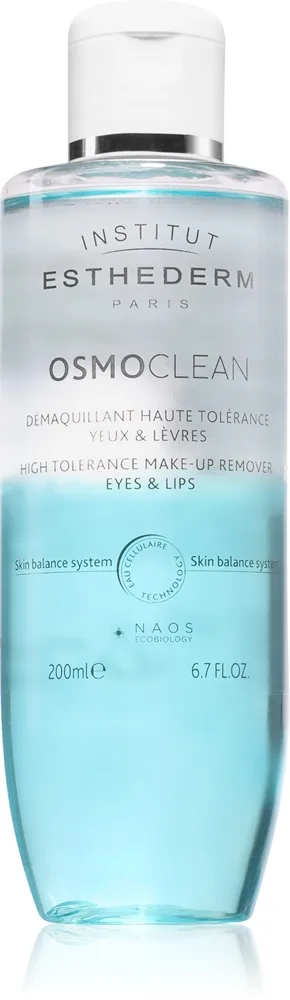 Institut Esthederm Osmoclean kaksivaiheinen meikinpoistoaine silmille ja huulille 200 ml