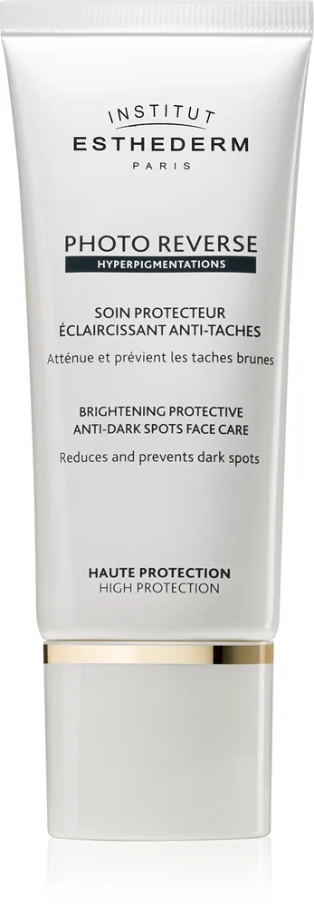 Institut Esthederm Photo Reverse Brightening Protective Anti-Dark Spots Face Care kirkastava ja suojaava hoito pigmenttiläiskiä vastaan korkea UV-suoj