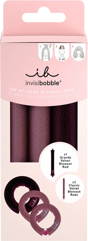 invisibobble Blow Secret samettipapiljottisetti hiusten kihartamiseen