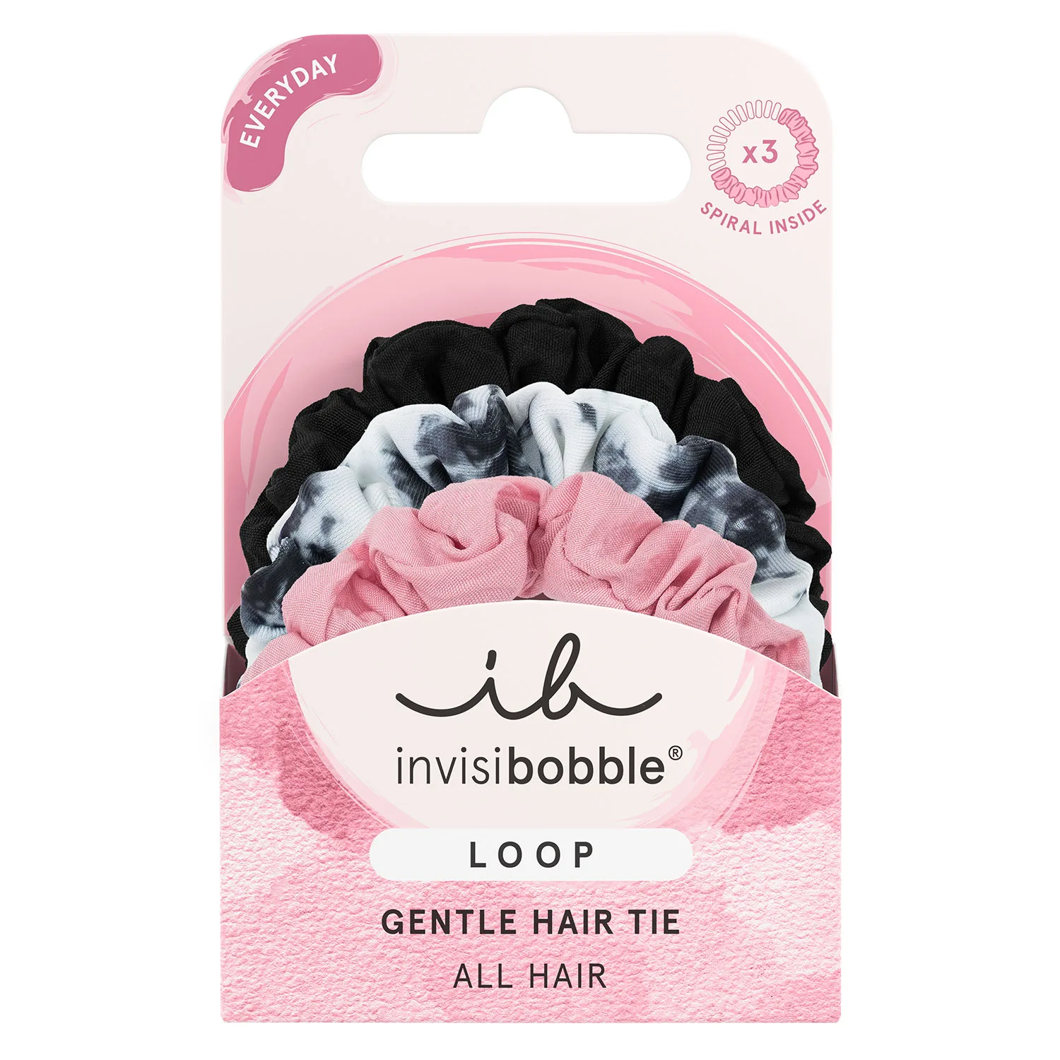 invisibobble LOOP+ Be Gentle Hårsnoddar 3x1 st.
