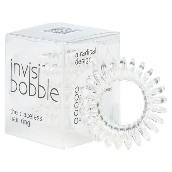 Invisibobble Spiral-elastikker Crystal Clear 3 stk.