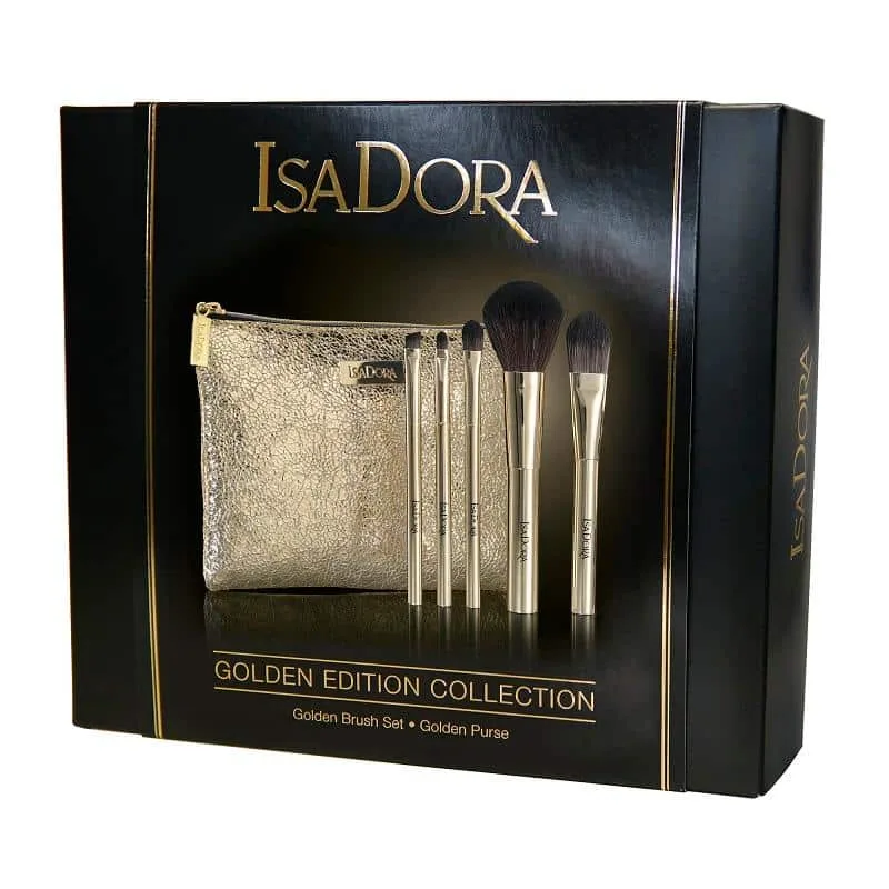 Giftset IsaDora Golden Brush Set