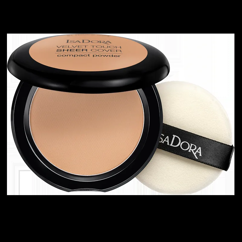 IsaDora Velvet Touch Sheer Cover Compact Powder 47 Warm Tan (10 g)