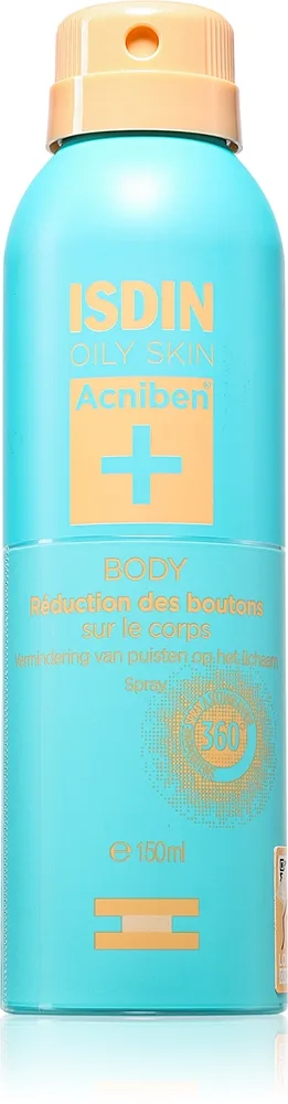 ISDIN Acniben Body Spray Kroppsspray för att behandla akne 150 ml