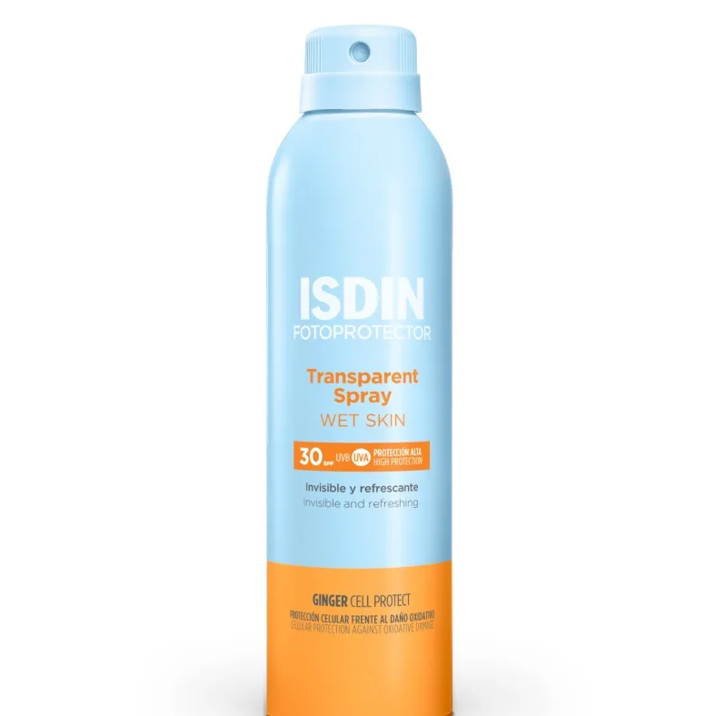 ISDIN Fotoprotector Transparent Spray Wet Skin LSF 30 250 ml Spray