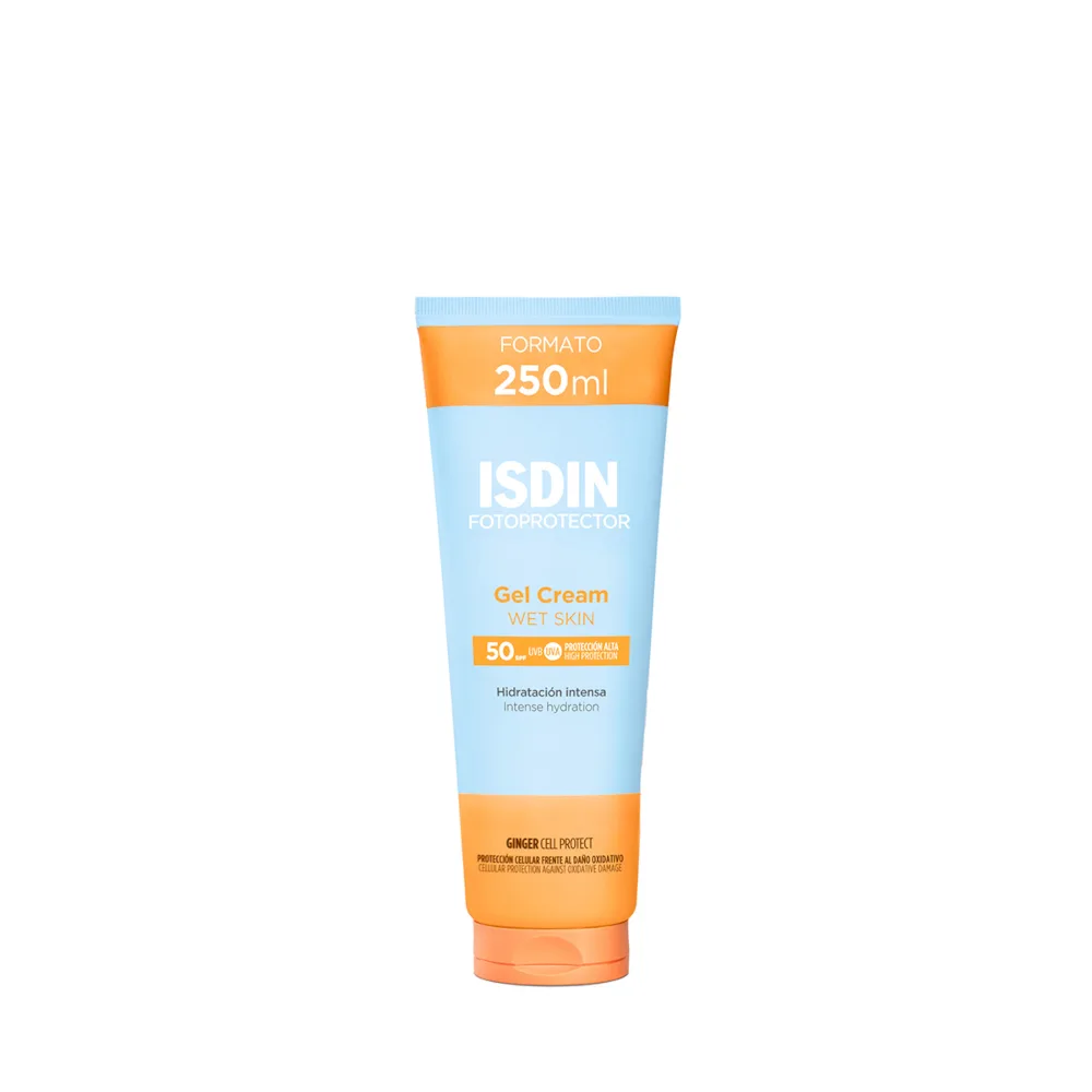 ISDIN Fotoprotector Wet Skin Solskydd med återfuktande effekt SPF 50 250 ml
