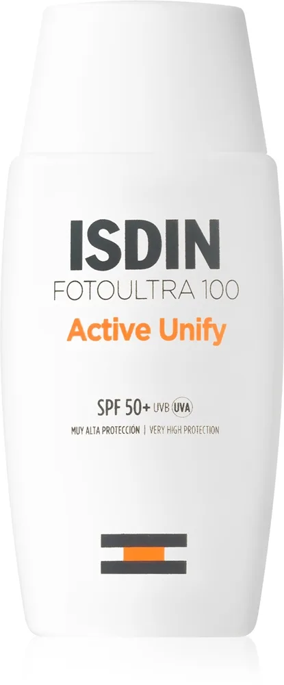 ISDIN FotoUltra 100 Active Unify Uppljusande skyddande kräm SPF 50+ 50 ml