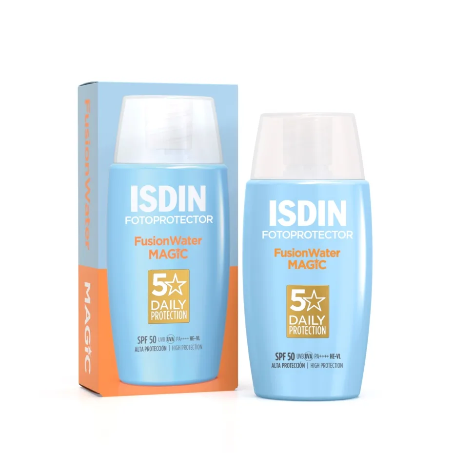 ISDIN FusionWater MAGIC Sonnencreme Gesicht LSF 50 50 ml Emulsion