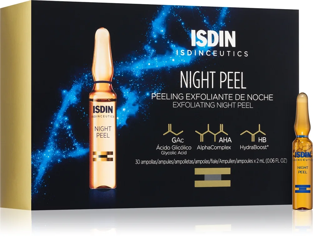 ISDIN Isdinceutics Night Peel Eksfolierende peelingserum I ampuller 30x2 ml