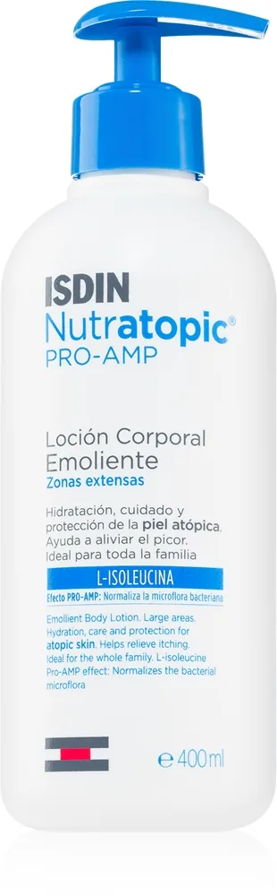 ISDIN Nutratopic PRO-AMP Lindrande kroppsmjölk För atopisk hud 400 ml