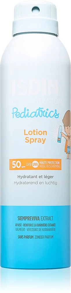 ISDIN Pediatrics Lotion Spray Solcreme på spray til børn SPF 50 250 ml
