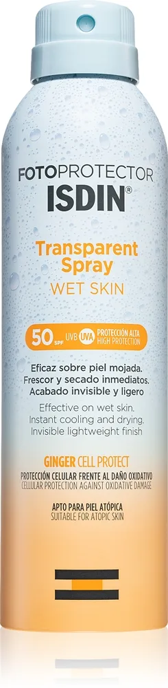 ISDIN Transparent Spray Wet Skin Solspray SPF 50 250 ml