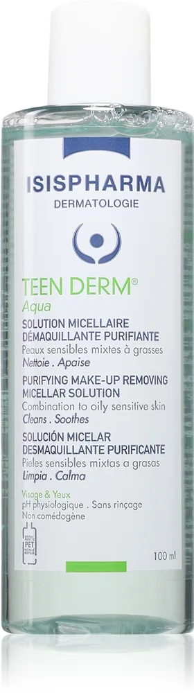 ISISPHARMA Teen Derm Aqua puhdistava misellivesi 100 ml