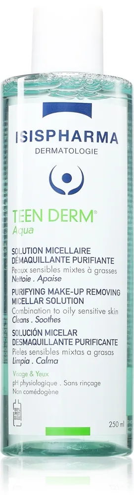 ISISPHARMA Teen Derm Aqua Rengörande micellärt vatten 250 ml