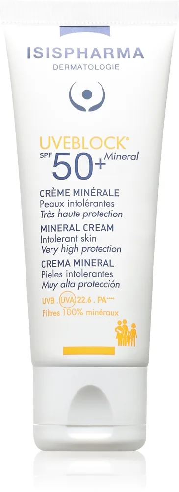 ISISPHARMA Uveblock SPF 50+ Mineral mineraalivoide SPF 50+ 40 ml