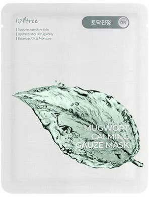 Isntree Mugwort Calming Gauze Mask 23 g 10 stk.