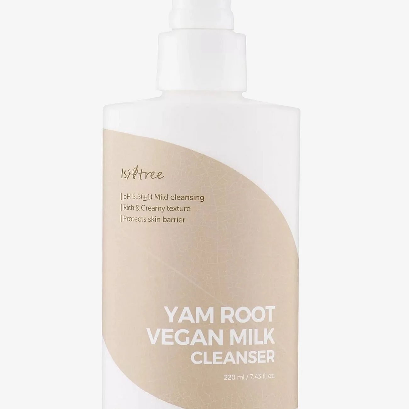 Isntree Yam Root Vegan Milk Cleanser - Nude - 220 ml