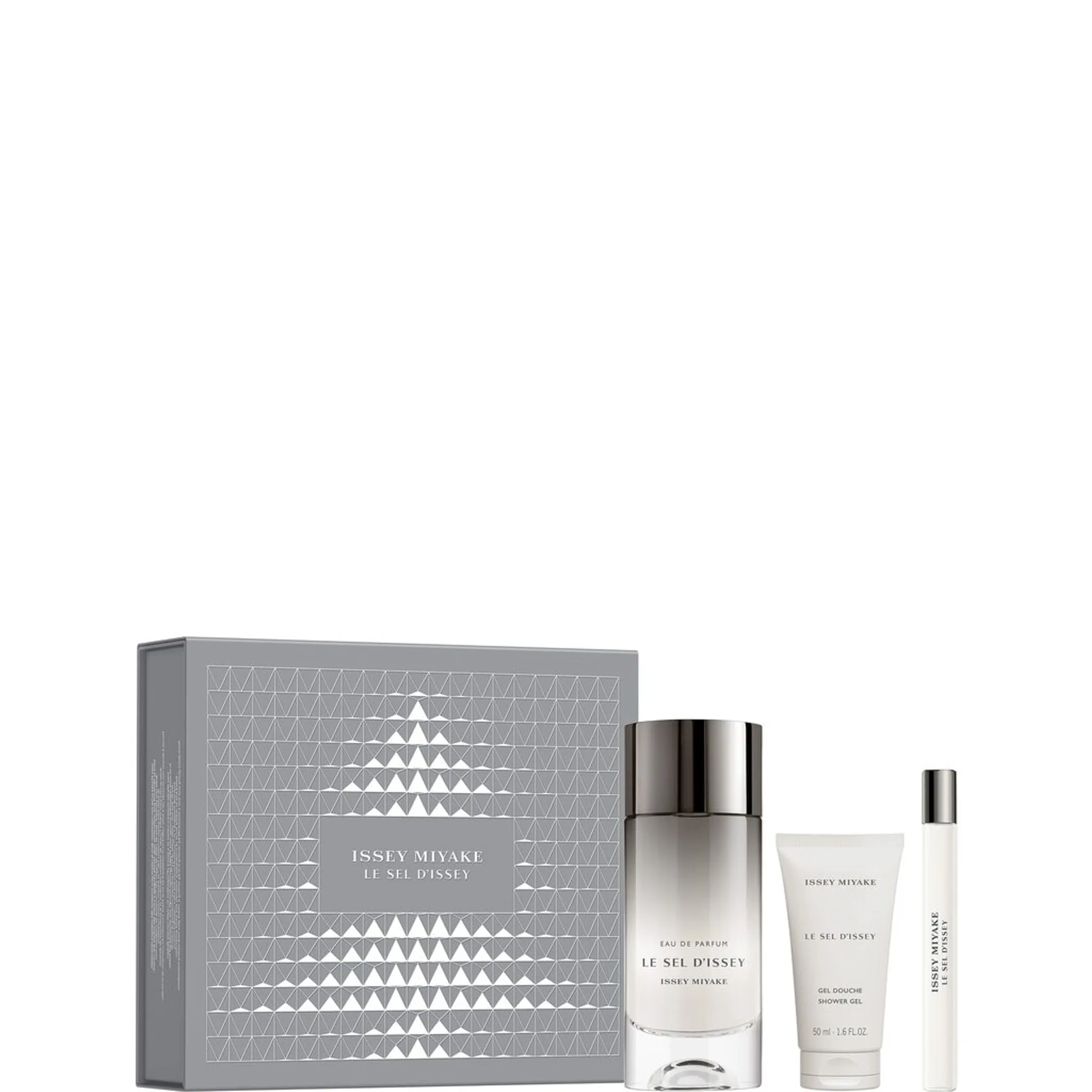 Issey Miyake Le Sel d'Issey 1 x Eau de Parfum 100 ml + 1 x Duschgel 50 ml + 1 x Eau de Parfum 10 ml Tuoksupakkaus