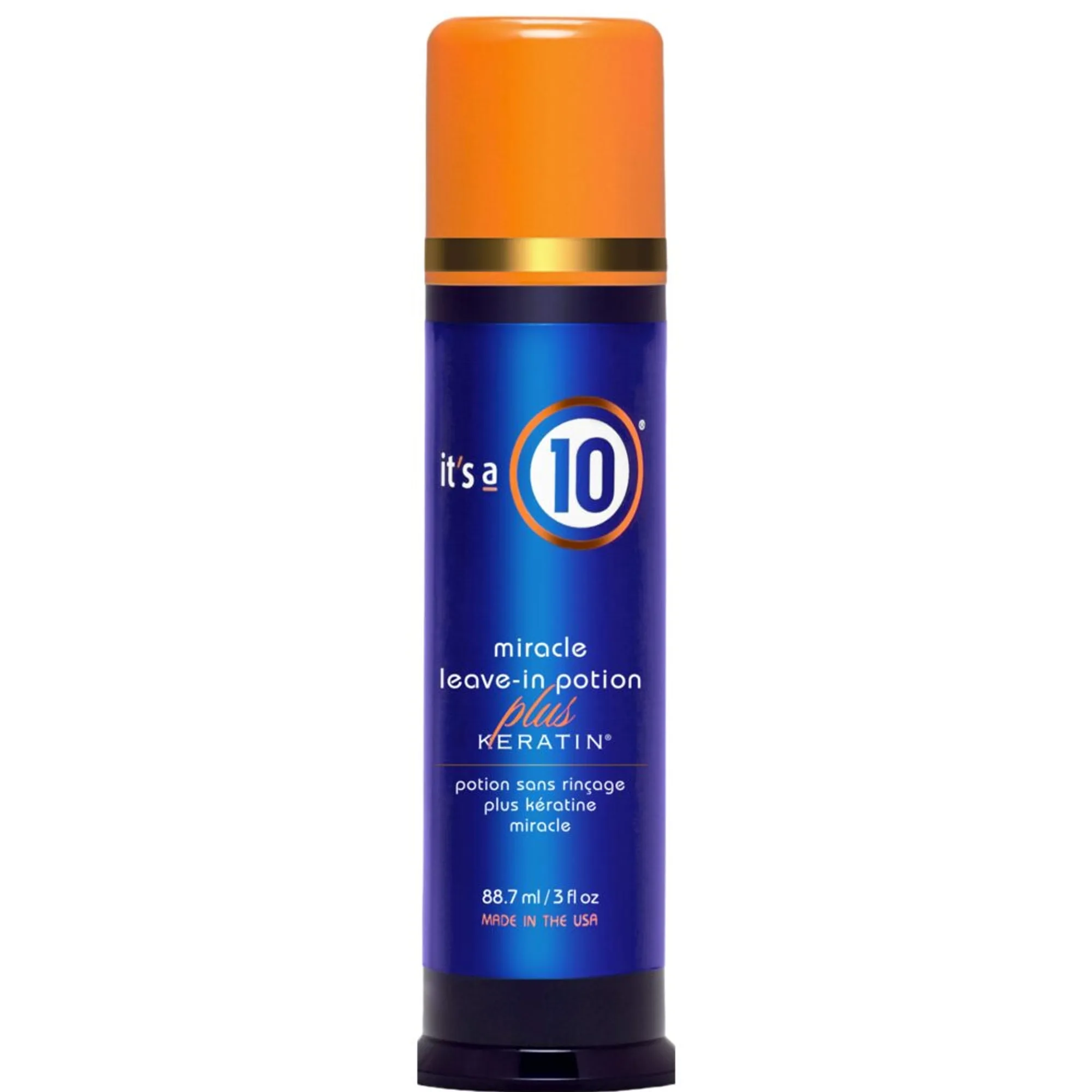 it's a 10 Plus Keratin Miracle Leave-in Potion ei-huuhdeltava balsami hiusten kiiltoa ja pehmeyttä lisäävä 88.7 ml