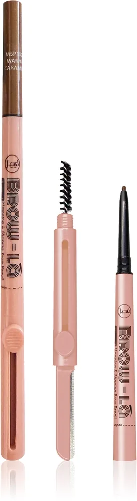 J.Cat Beauty Brow-LA Øjenbrynsblyant med børste Skygge 102 Warm Caramel 0.08 g