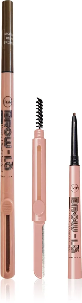 J.Cat Beauty Brow-LA Øjenbrynsblyant med børste Skygge 104 Rich Brown 0.08 g
