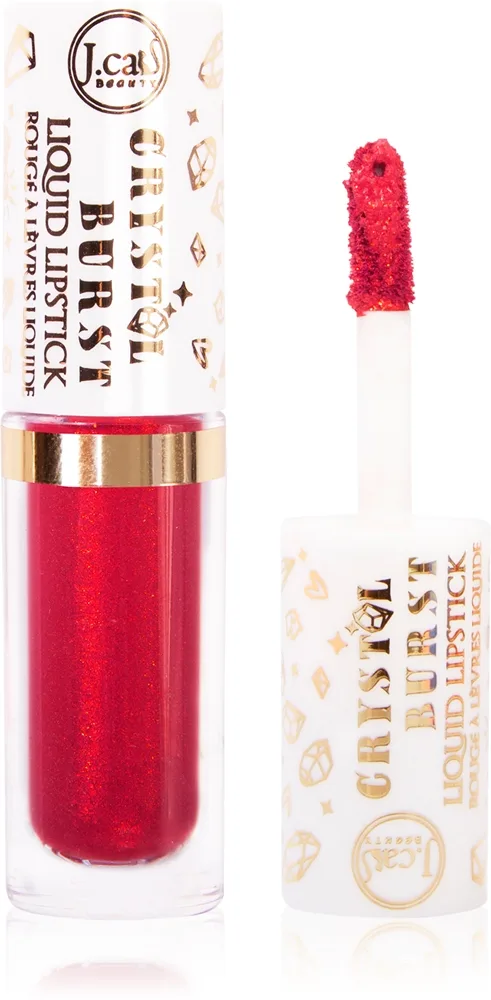 J.Cat Beauty Crystal Burst pitkäkestoinen nestemäinen huulipuna sävy 106 Punky Magenta 0.8 g