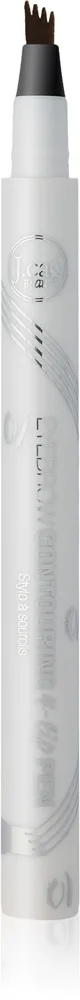 J.Cat Beauty Eyebrow Countouring 4-tip Pen Længerevarende løsning til øjenbryn Skygge 101 Taupe 1.5 g