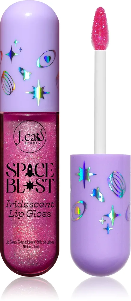 J.Cat Beauty Space Blast huulikiilto väriä vaihtava sävy 102 Cosmic Sparkle 5 ml