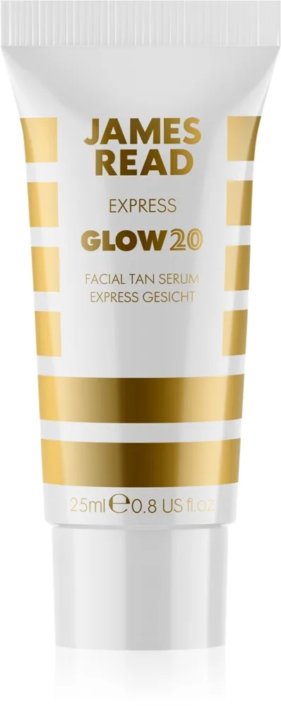 James Read GLOW20 Facial Tanning Serum Brun-utan-sol ansiktsserum 25 ml