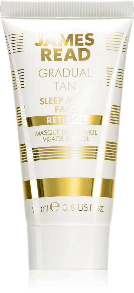 James Read Gradual Tan Sleep Mask Brun-utan-sol ansiktsmask för natten med retinol 25 ml