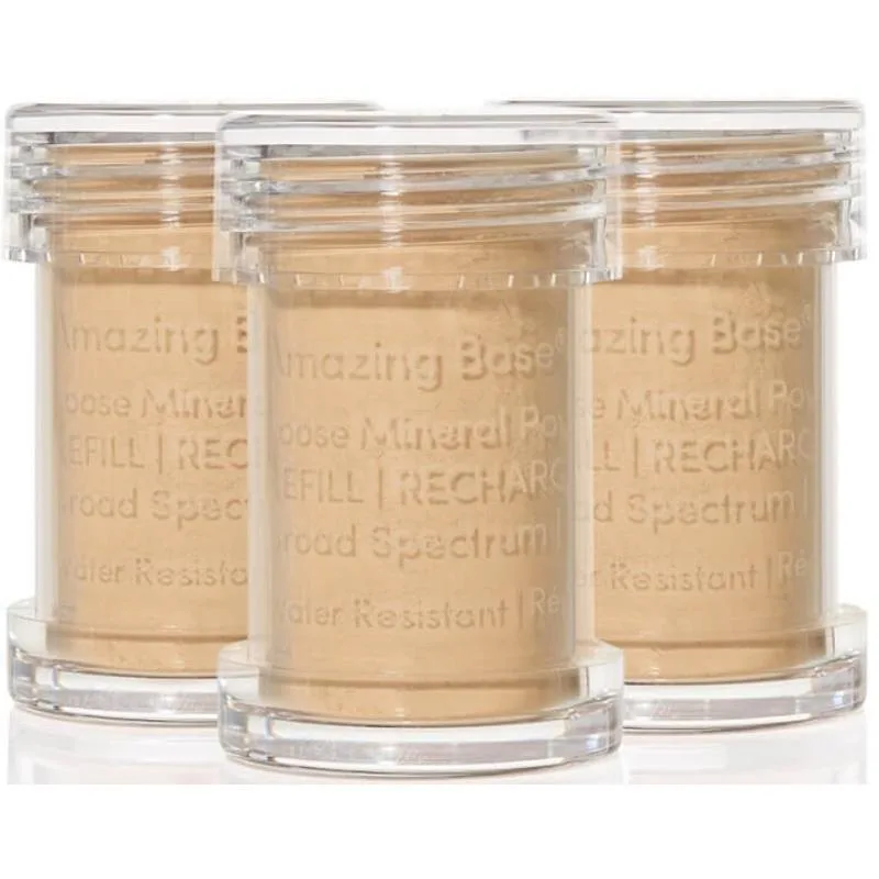 Jane Iredale Amazing Base Loose Mineral Powder SPF 20 Refill 3 Pieces 7.5 g - Warm Sienna
